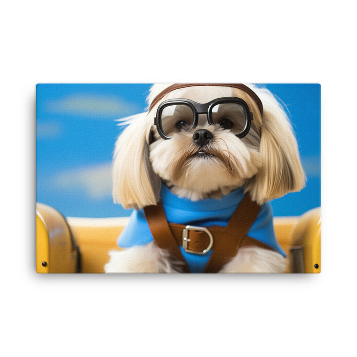 Lhasa Apso Pilot Canvas - PosterfyAI.com