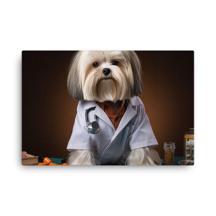 Lhasa Apso Doctor Canvas - PosterfyAI.com