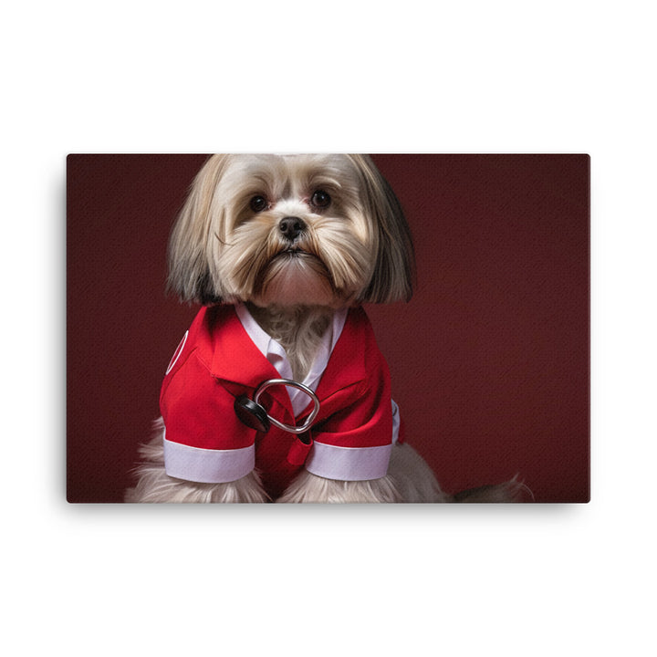 Lhasa Apso Nurse Canvas - PosterfyAI.com