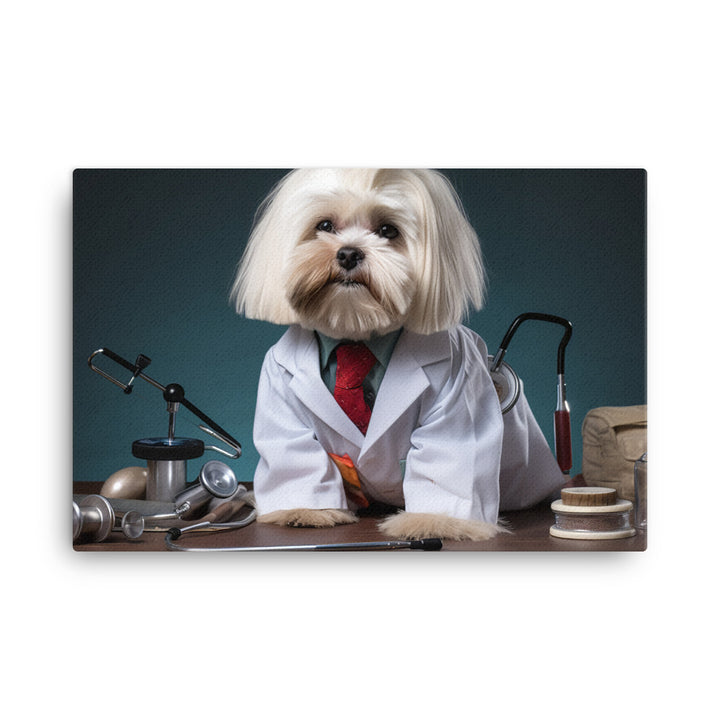 Lhasa Apso Doctor Canvas - PosterfyAI.com