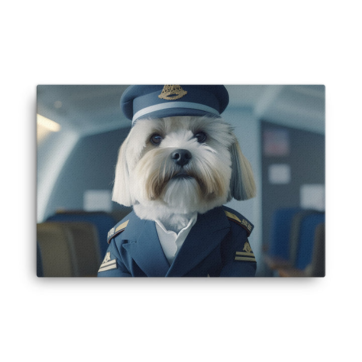 Lhasa Apso Cabin Crew Canvas - PosterfyAI.com