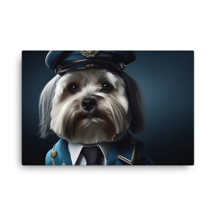 Lhasa Apso Cabin Crew Canvas - PosterfyAI.com