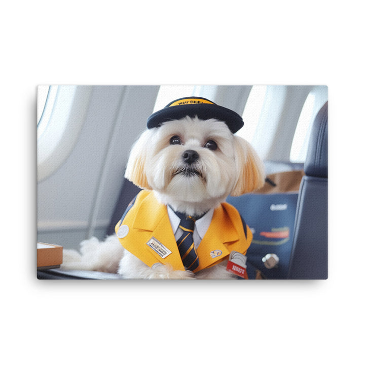 Lhasa Apso Cabin Crew Canvas - PosterfyAI.com