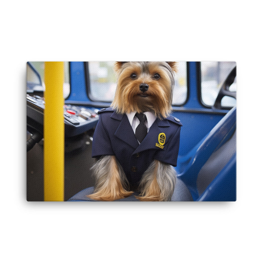 Yorkshire Terrier Transit Operator Canvas - PosterfyAI.com