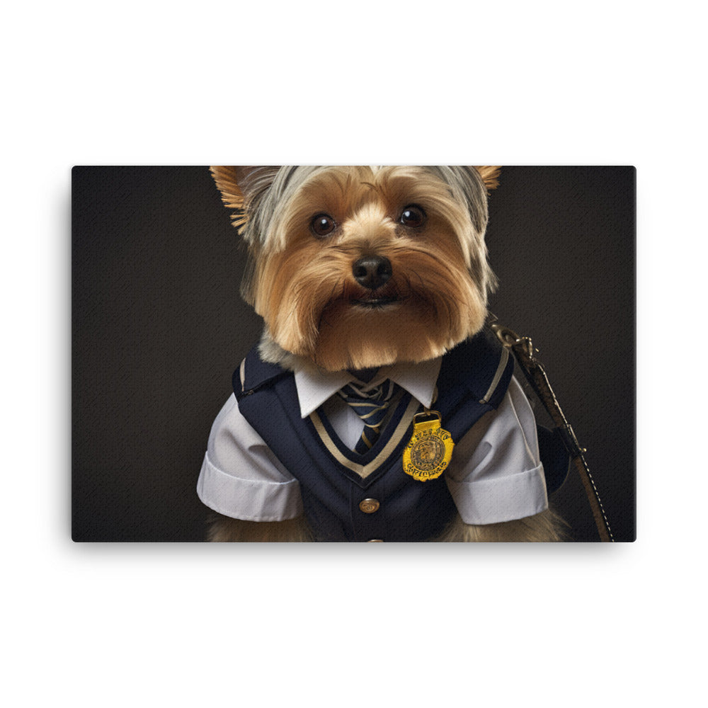 Yorkshire Terrier Transit Operator Canvas - PosterfyAI.com