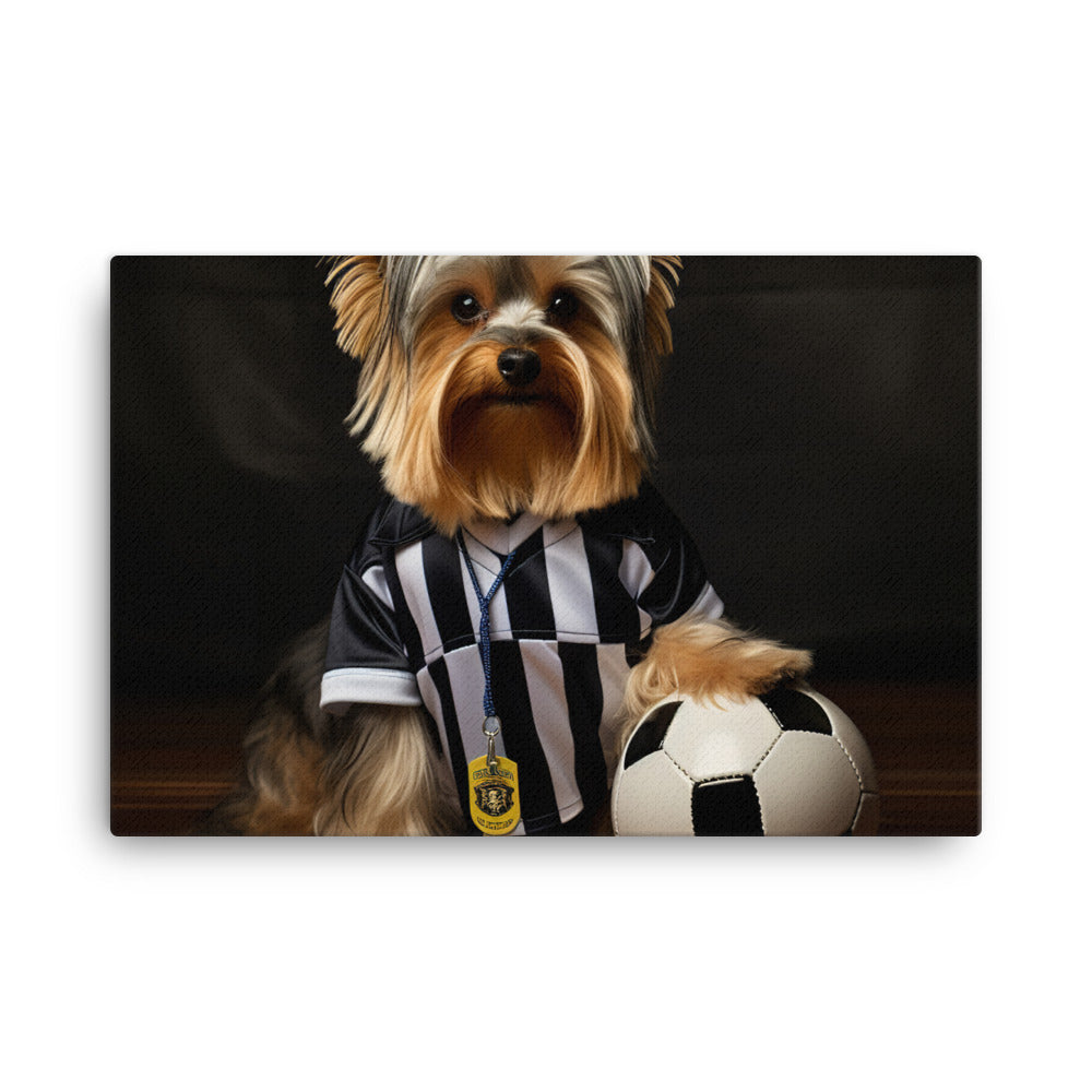 Yorkshire Terrier Referee Canvas - PosterfyAI.com