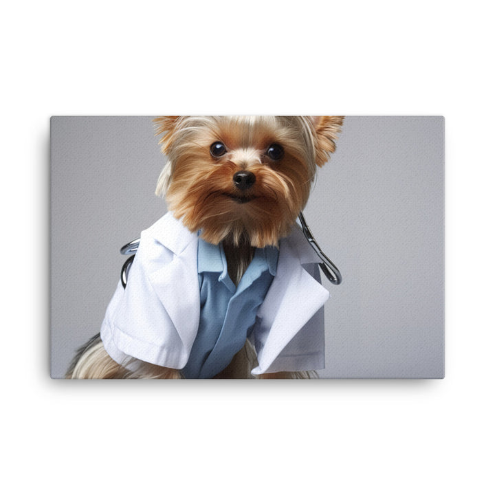 Yorkshire Terrier Doctor Canvas - PosterfyAI.com