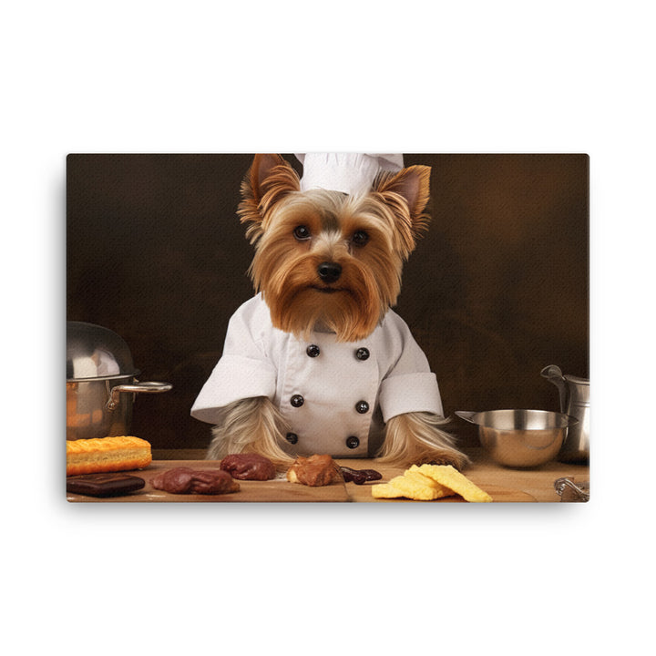 Yorkshire Terrier Chef Canvas - PosterfyAI.com