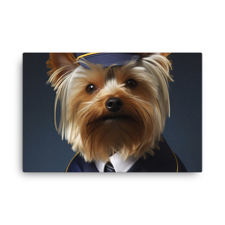 Yorkshire Terrier Cabin Crew Canvas - PosterfyAI.com