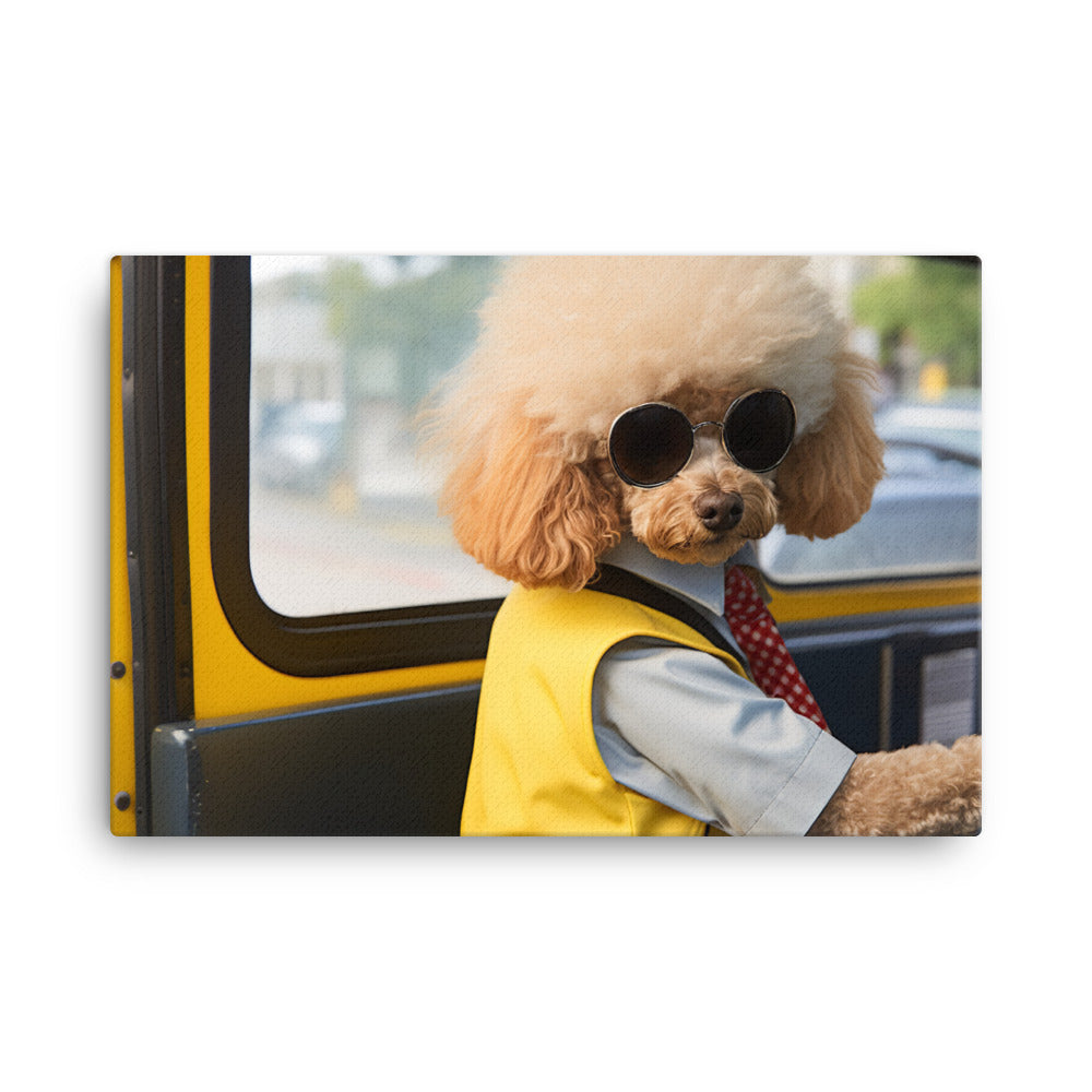 Poodle Transit Operator Canvas - PosterfyAI.com