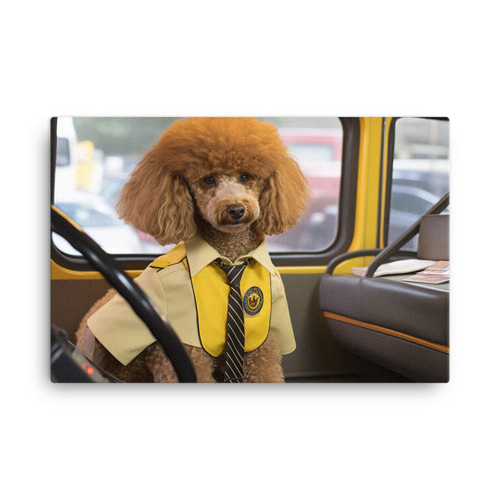 Poodle Transit Operator Canvas - PosterfyAI.com