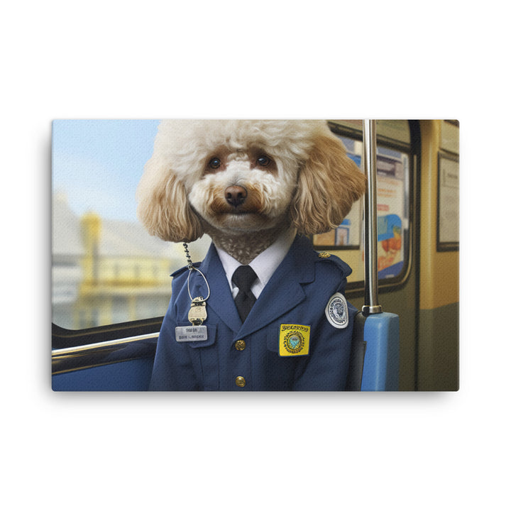 Poodle Transit Operator Canvas - PosterfyAI.com