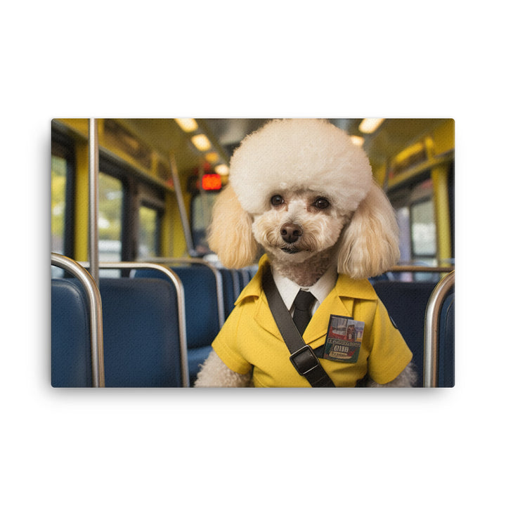 Poodle Transit Operator Canvas - PosterfyAI.com