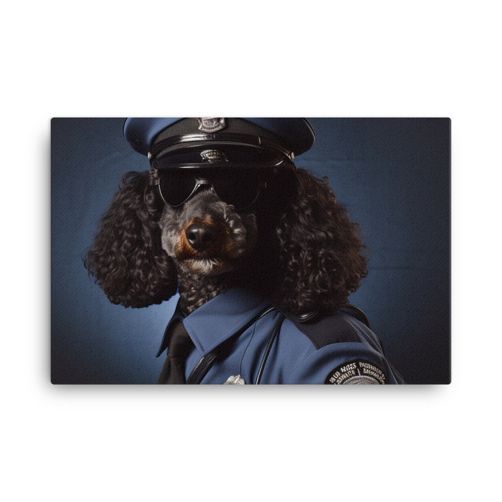 Poodle Security Officer Canvas - PosterfyAI.com