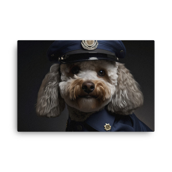 Poodle Security Officer Canvas - PosterfyAI.com