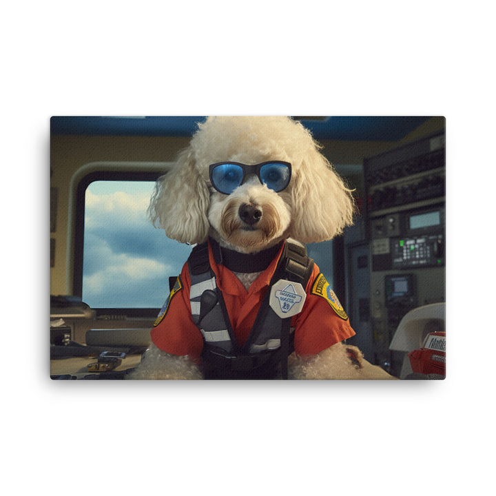 Poodle Paramedic Canvas - PosterfyAI.com
