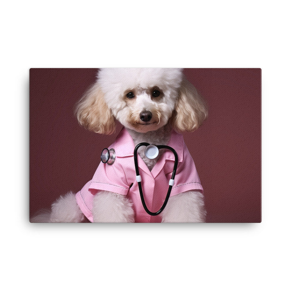 Poodle Nurse Canvas - PosterfyAI.com