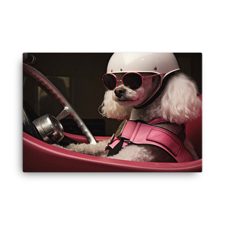 Poodle Motorsport Athlete Canvas - PosterfyAI.com