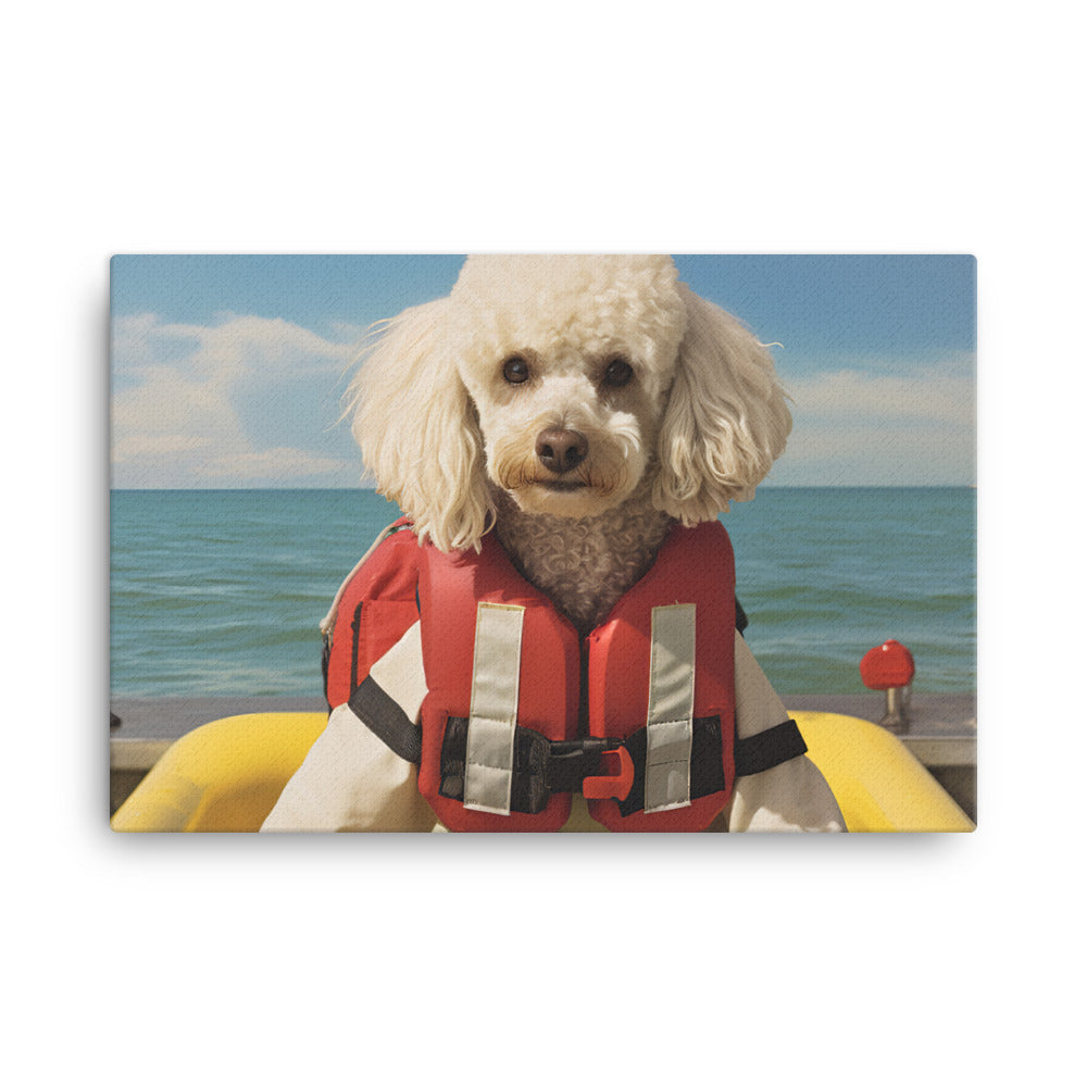 Poodle Lifeguard Canvas - PosterfyAI.com