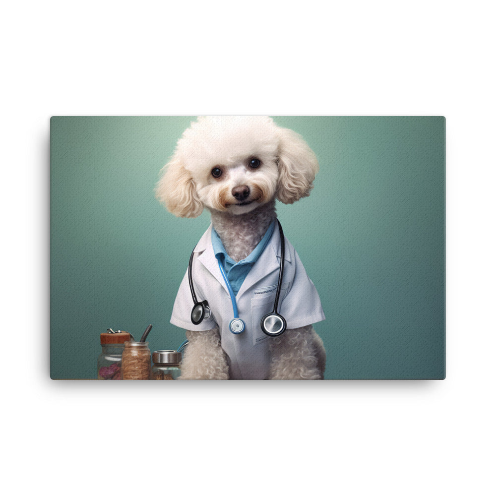 Poodle Doctor Canvas - PosterfyAI.com