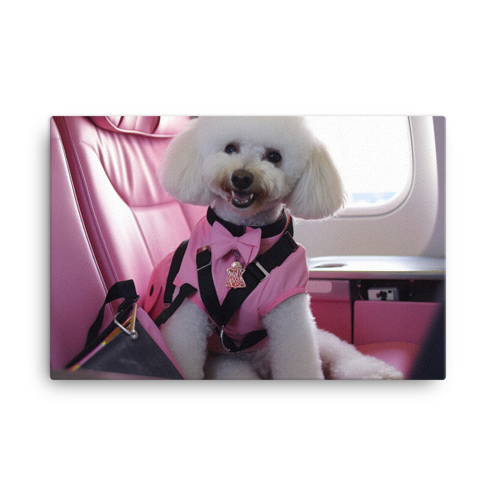 Poodle Cabin Crew Canvas - PosterfyAI.com