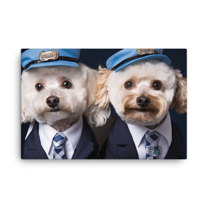 Poodle Cabin Crew Canvas - PosterfyAI.com