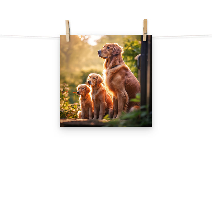 Golden Retriever Photo paper poster - PosterfyAI.com