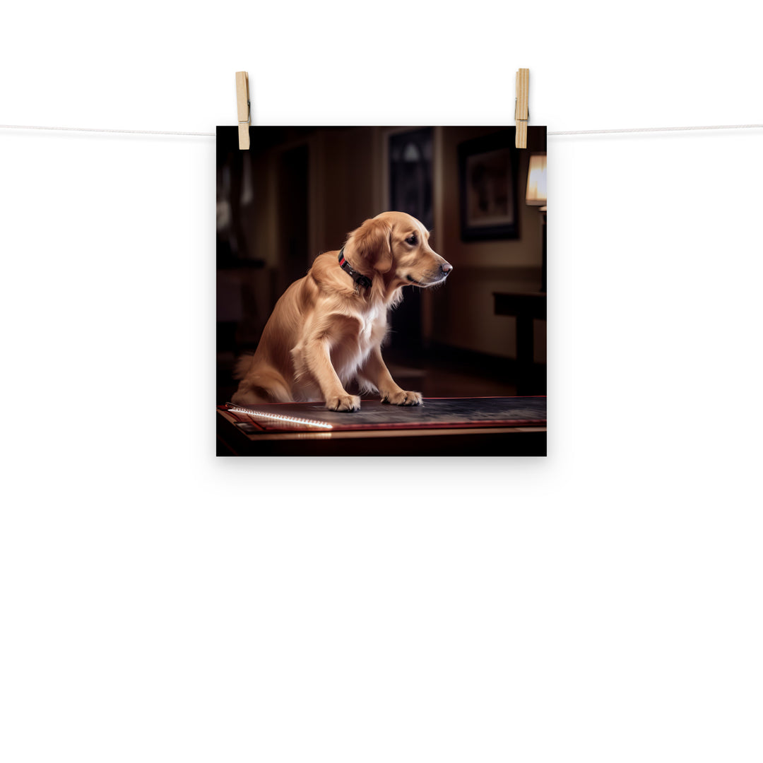 Golden Retriever Photo paper poster - PosterfyAI.com