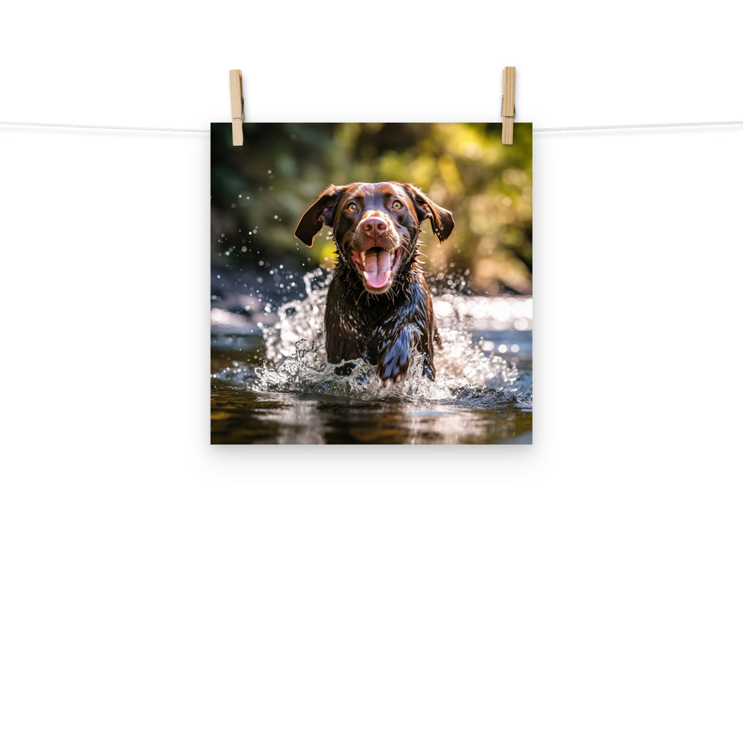 Labrador Retriever Photo paper poster - PosterfyAI.com