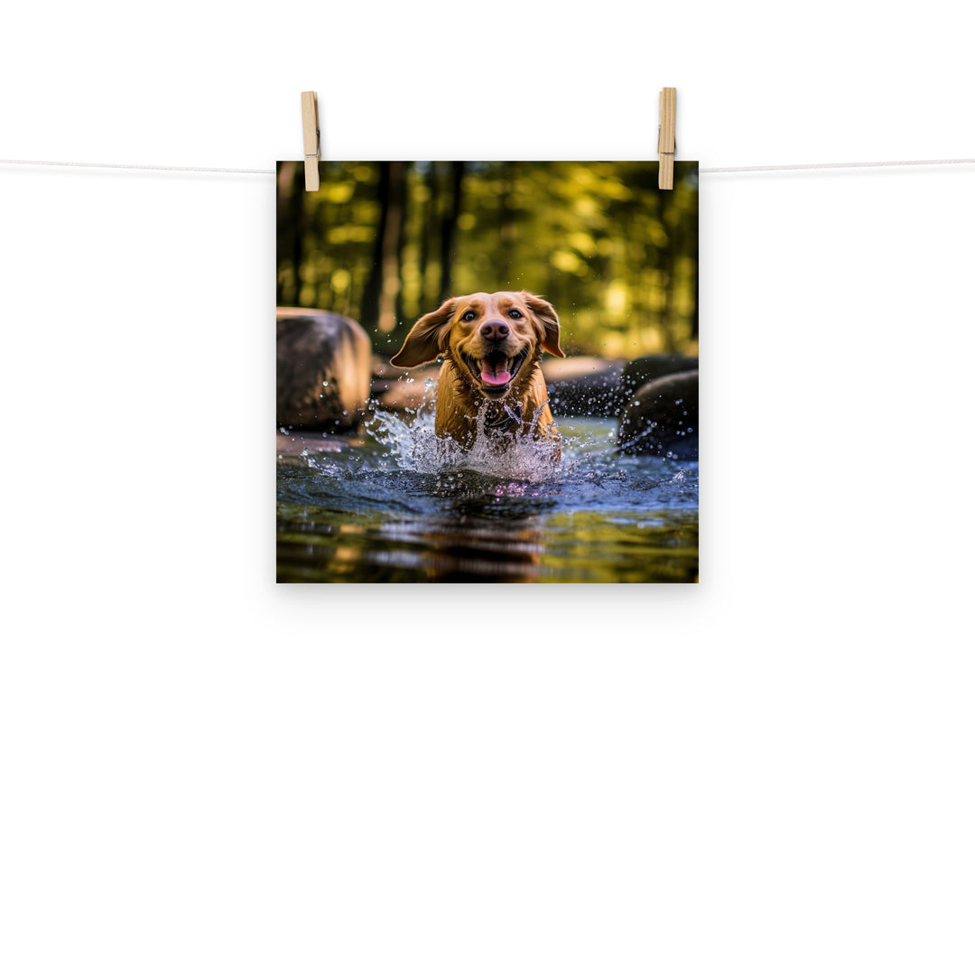 Labrador Retriever Photo paper poster - PosterfyAI.com