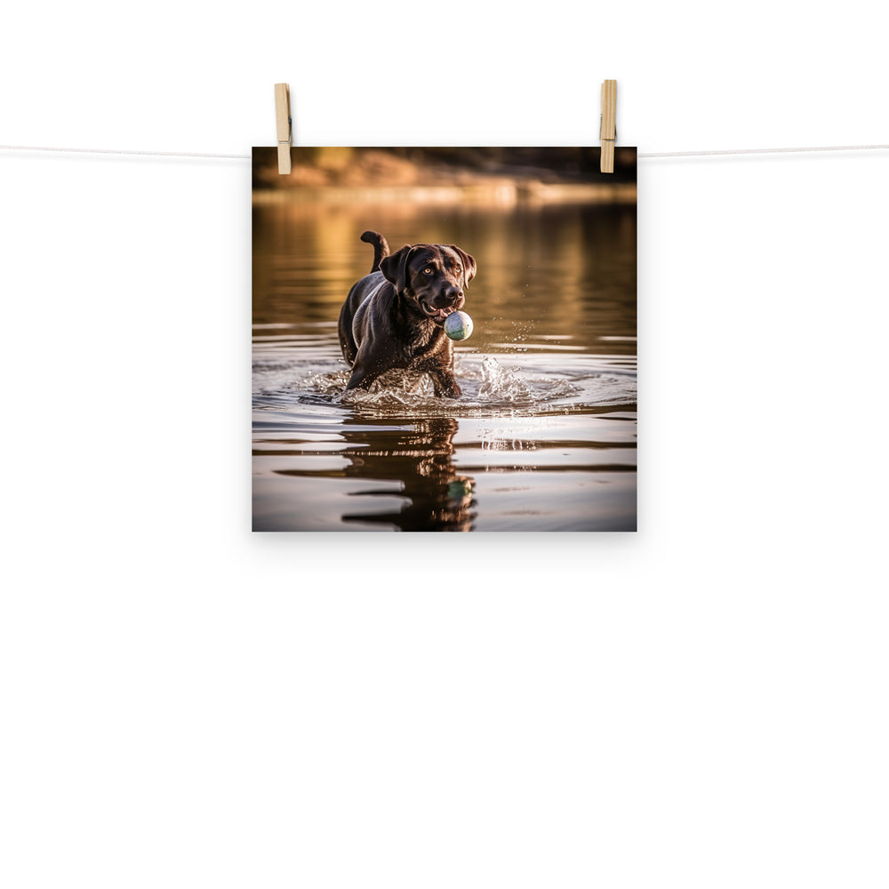 Labrador Retriever Photo paper poster - PosterfyAI.com