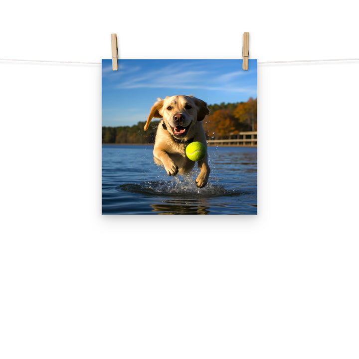 Labrador Retriever Photo paper poster - PosterfyAI.com