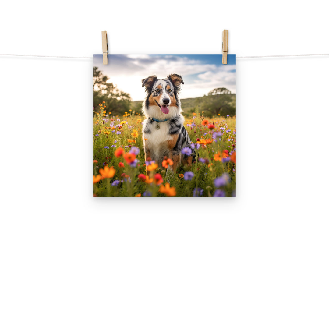 Australian Shepherd Photo paper poster - PosterfyAI.com