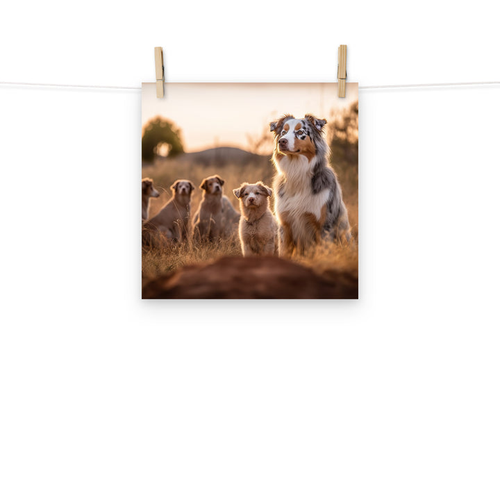 Australian Shepherd Photo paper poster - PosterfyAI.com