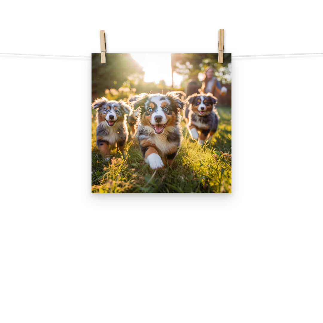 Australian Shepherd Photo paper poster - PosterfyAI.com