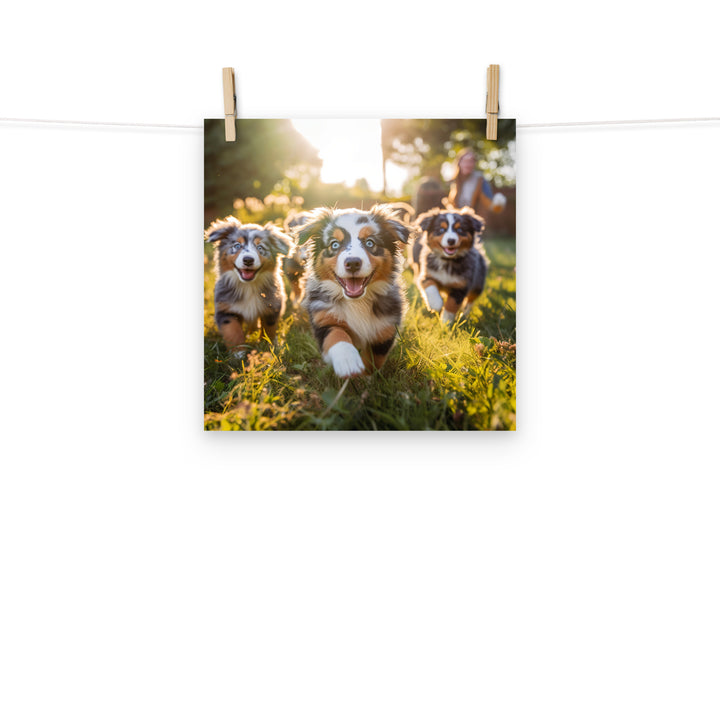 Australian Shepherd Photo paper poster - PosterfyAI.com