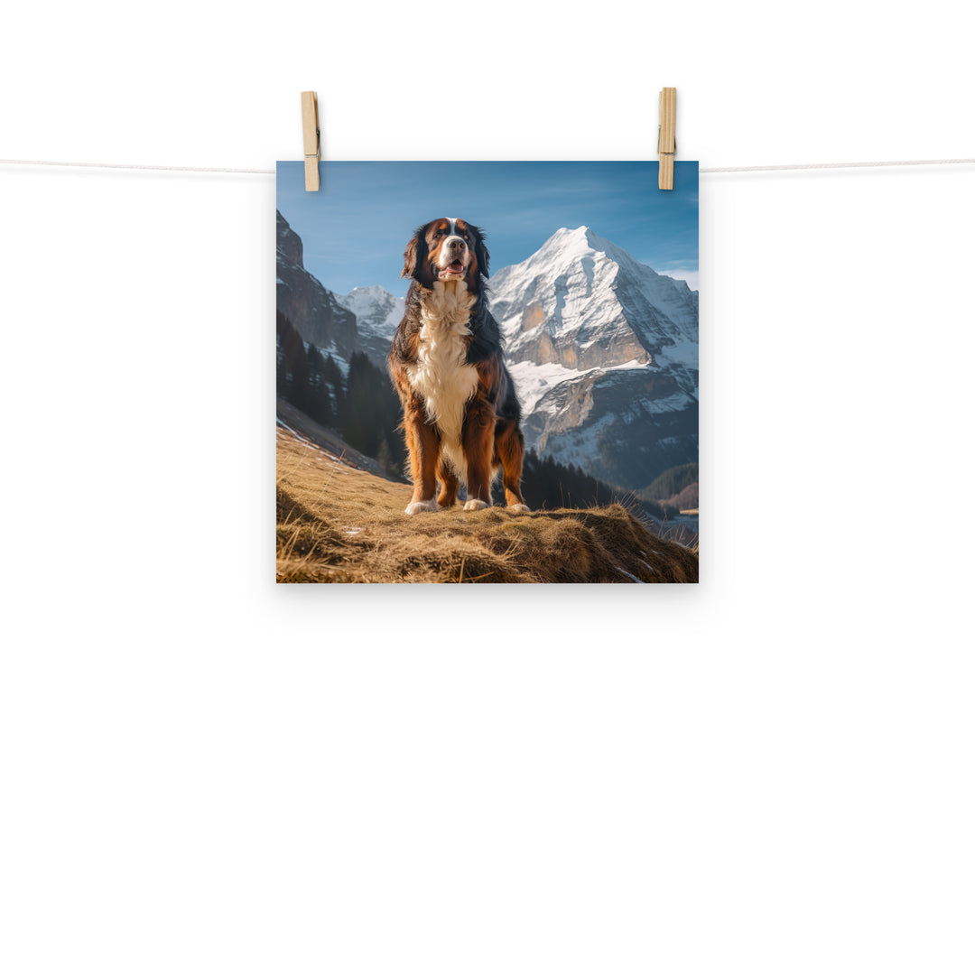 Bernese Mountain Dog Photo paper poster - PosterfyAI.com