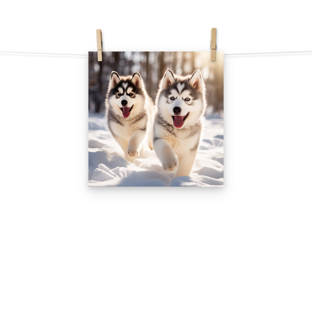 Alaskan Malamute Photo paper poster - PosterfyAI.com