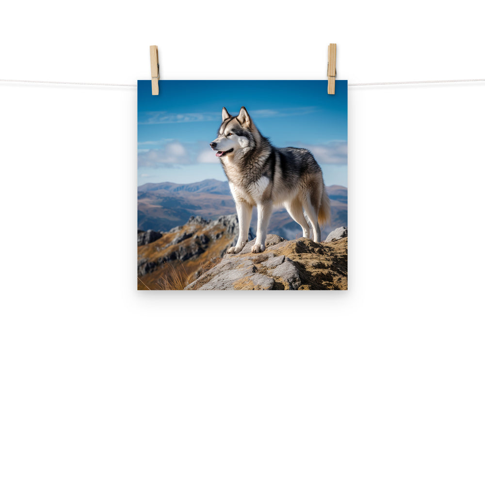 Alaskan Malamute Photo paper poster - PosterfyAI.com