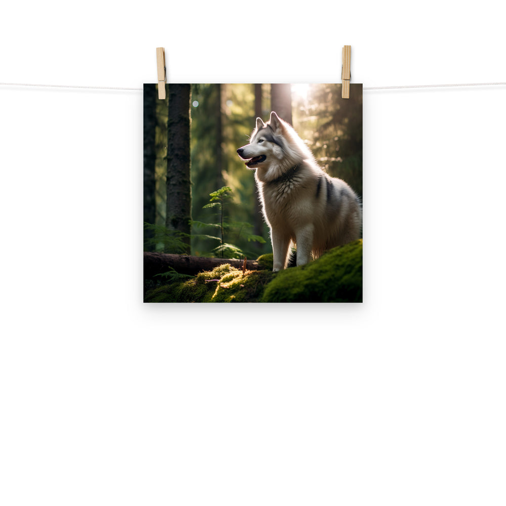 Alaskan Malamute Photo paper poster - PosterfyAI.com