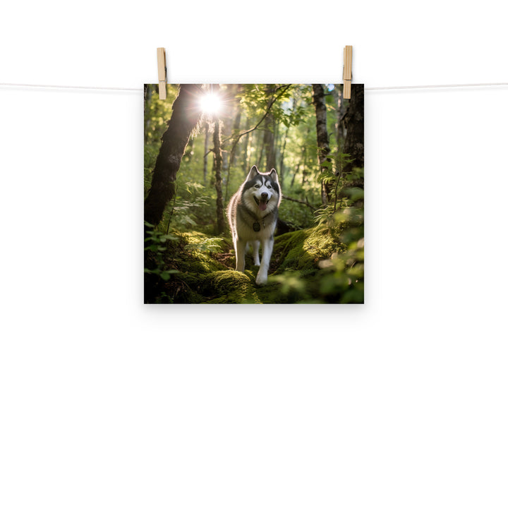 Alaskan Malamute Photo paper poster - PosterfyAI.com