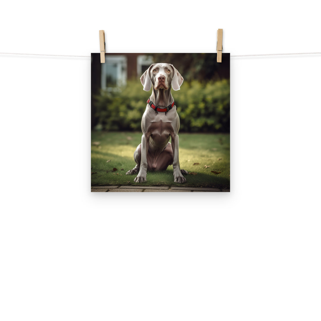 Weimaraner Photo paper poster - PosterfyAI.com