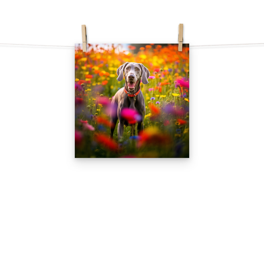 Weimaraner Photo paper poster - PosterfyAI.com