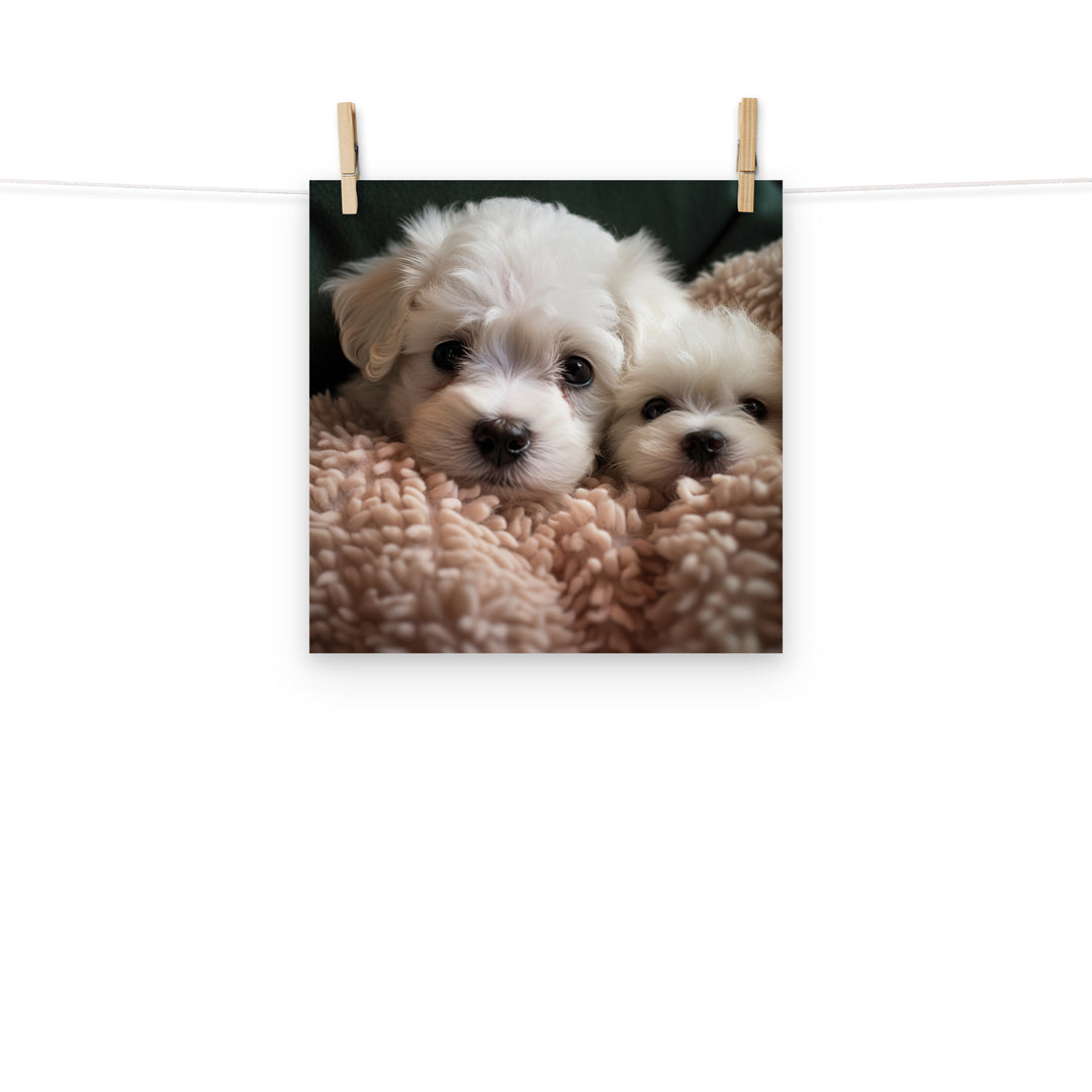 Bichon Frise Photo paper poster - PosterfyAI.com