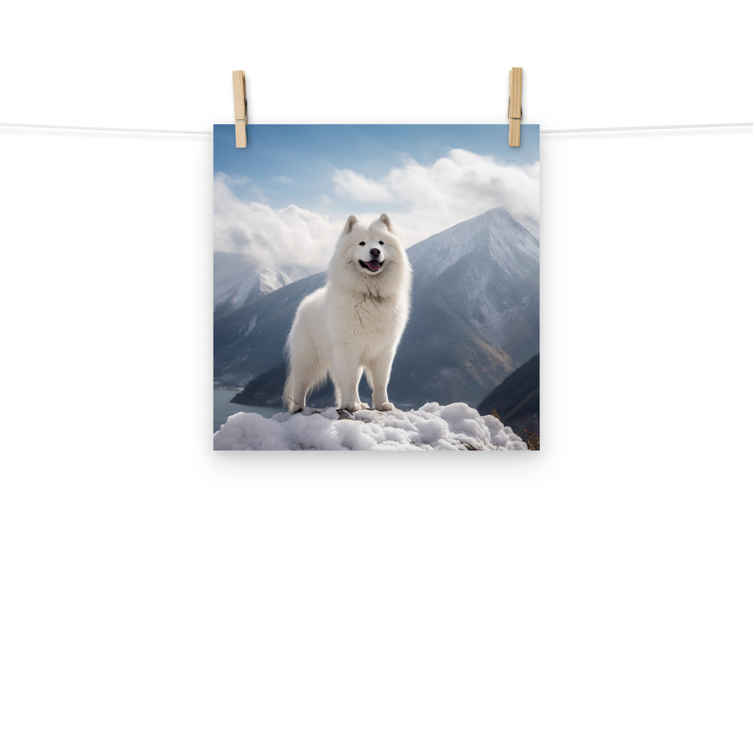 Samoyed Photo paper poster - PosterfyAI.com