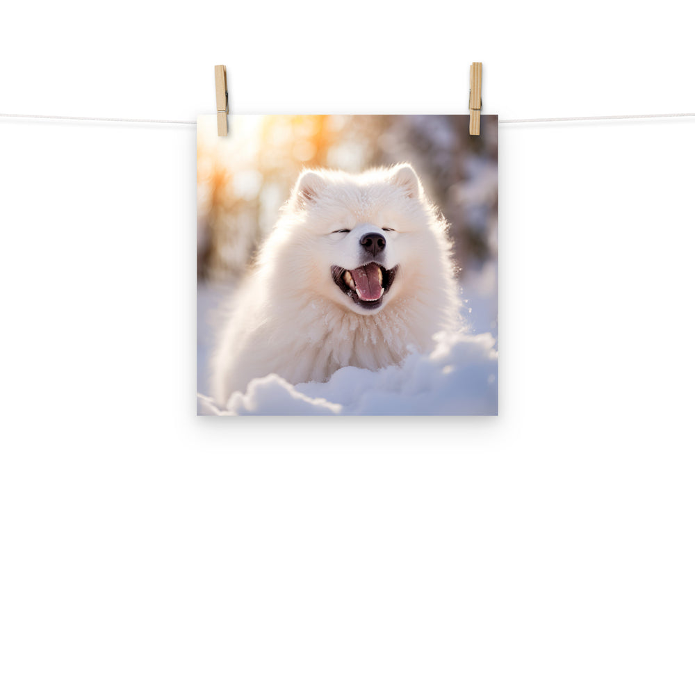 Samoyed Photo paper poster - PosterfyAI.com