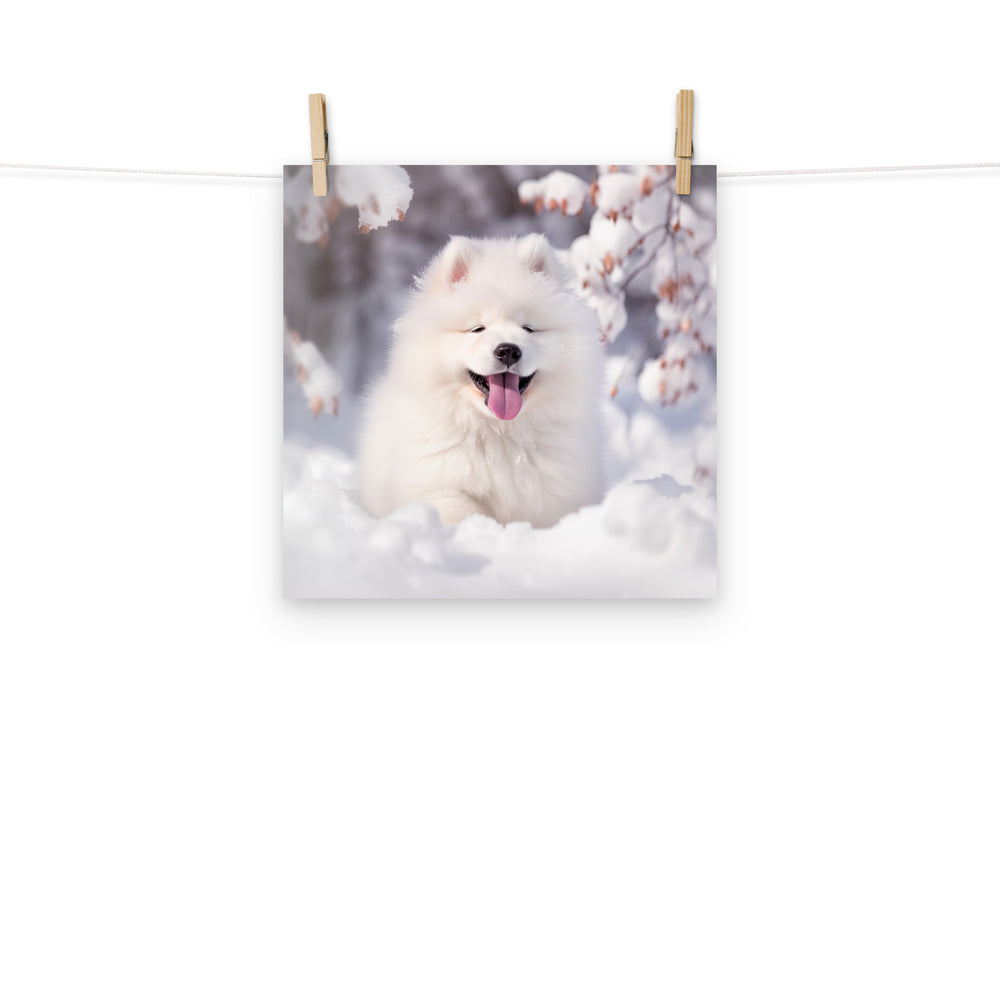 Samoyed Photo paper poster - PosterfyAI.com