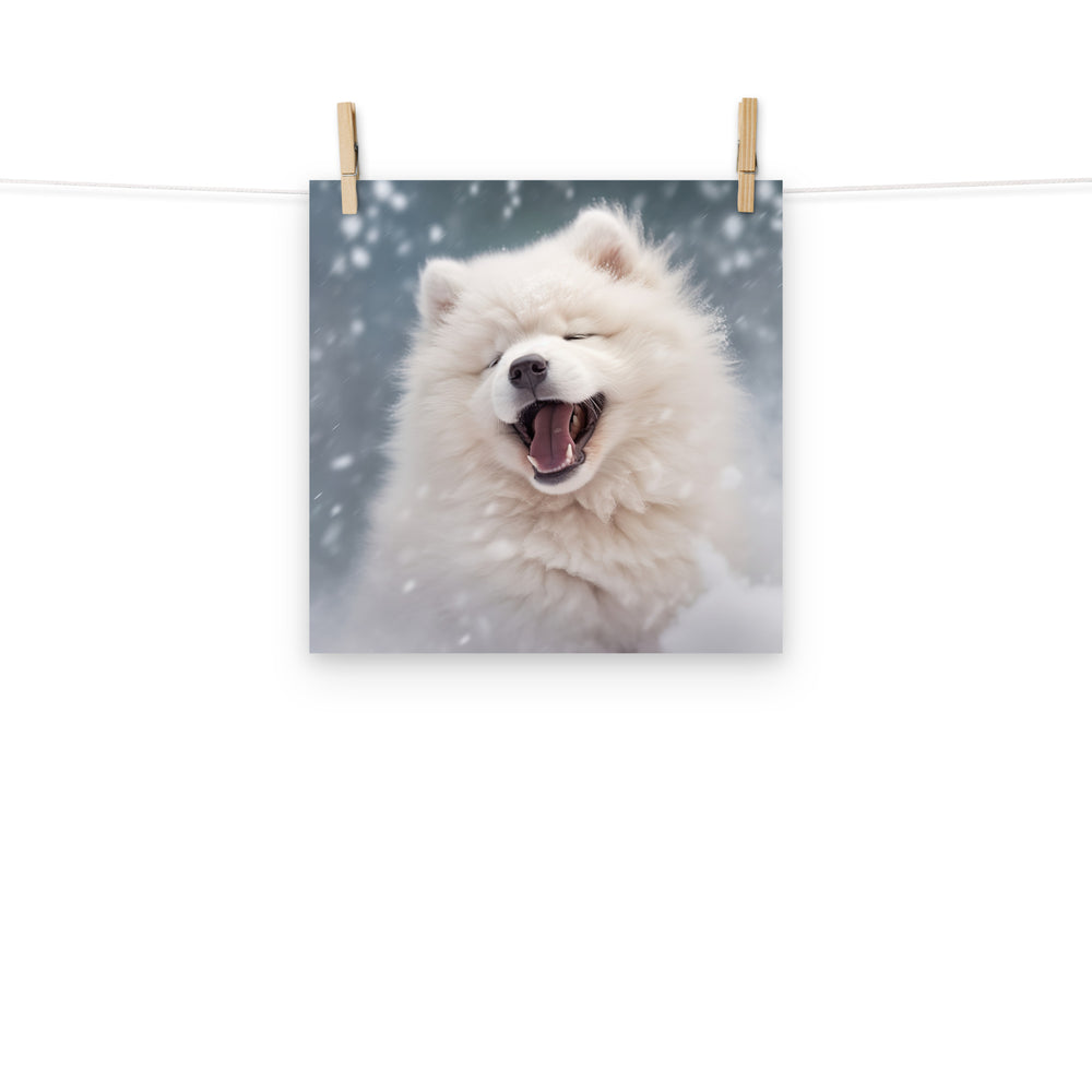 Samoyed Photo paper poster - PosterfyAI.com