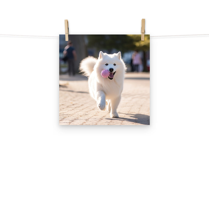 Samoyed Photo paper poster - PosterfyAI.com