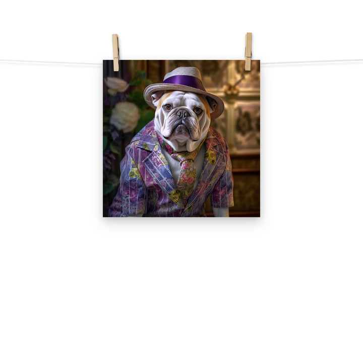 Bulldog Photo paper poster - PosterfyAI.com